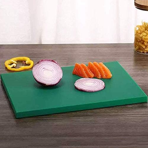 SWIFT INTERNATIONAL Durable Multi-Use Extra Thickness 18"x12" Plastic Chopping Board for Kitchen, Vegetable Cutting-Fruit Cutting Board (Green)