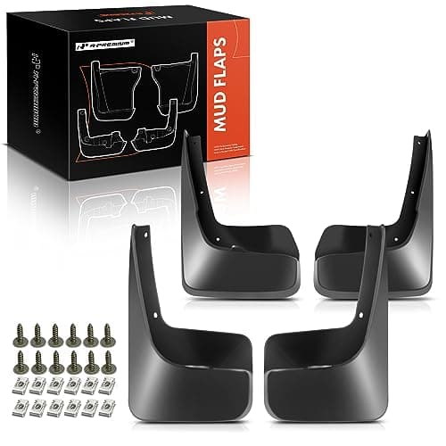 A-Premium Mud Flaps Compatible with Chrysler Town & Country, Dodge Grand Caravan, 2011-2019 Mini Passenger Van, No Drilling Required Mud Guards with Hardware Accessories, Set of 4 Front and Rear