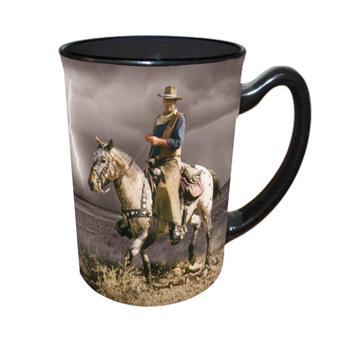 MidSouth Products John Wayne 16 oz Ceramic Mug with Rifle Handle A Mans Gotta Do Design Must For The Dukes Collectors