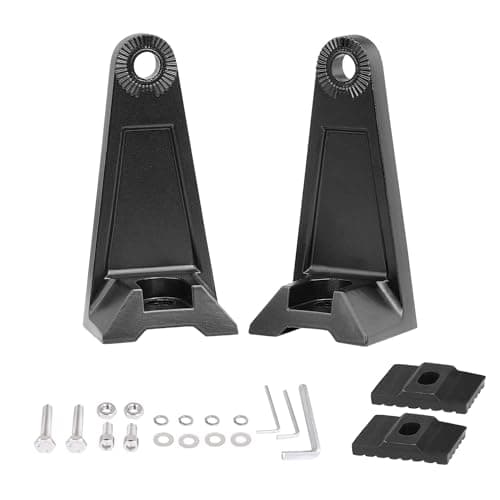 Side Brackets, AKD Part Light Bar Mounting Brackets Kit Universal Side Mount Offroad Truck LED Bar Mounts 2 Pack