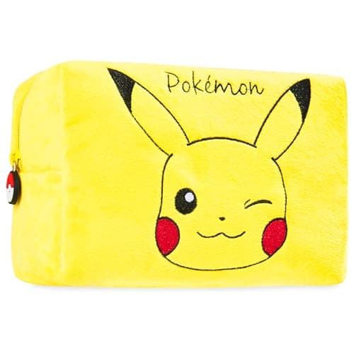 Pokemon Makeup Bag for Women Men and Kids Pikachu Cosmetic Bag Travel Wash Bag Holiday Accessories - Gifts for Women