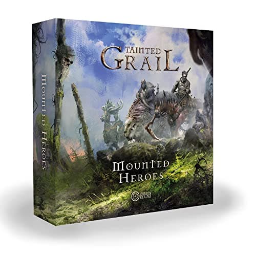 Awaken Realms Tainted Grail Mounted Heroes Miniatures COMPONENT UPGRADE Enhance Your Gameplay with Detailed Components Ages 14 14 Players 23 Hour Playtime Made by Awaken Realms