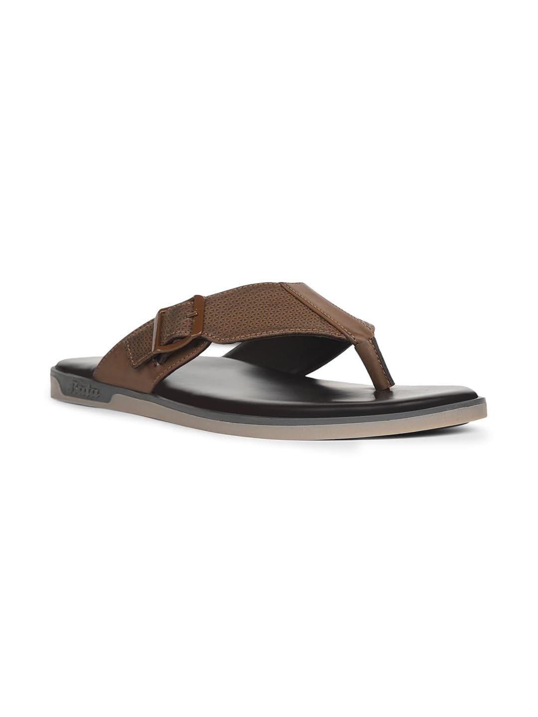 Bata JEFF THONG Dark Brown Thong Slipper for Men