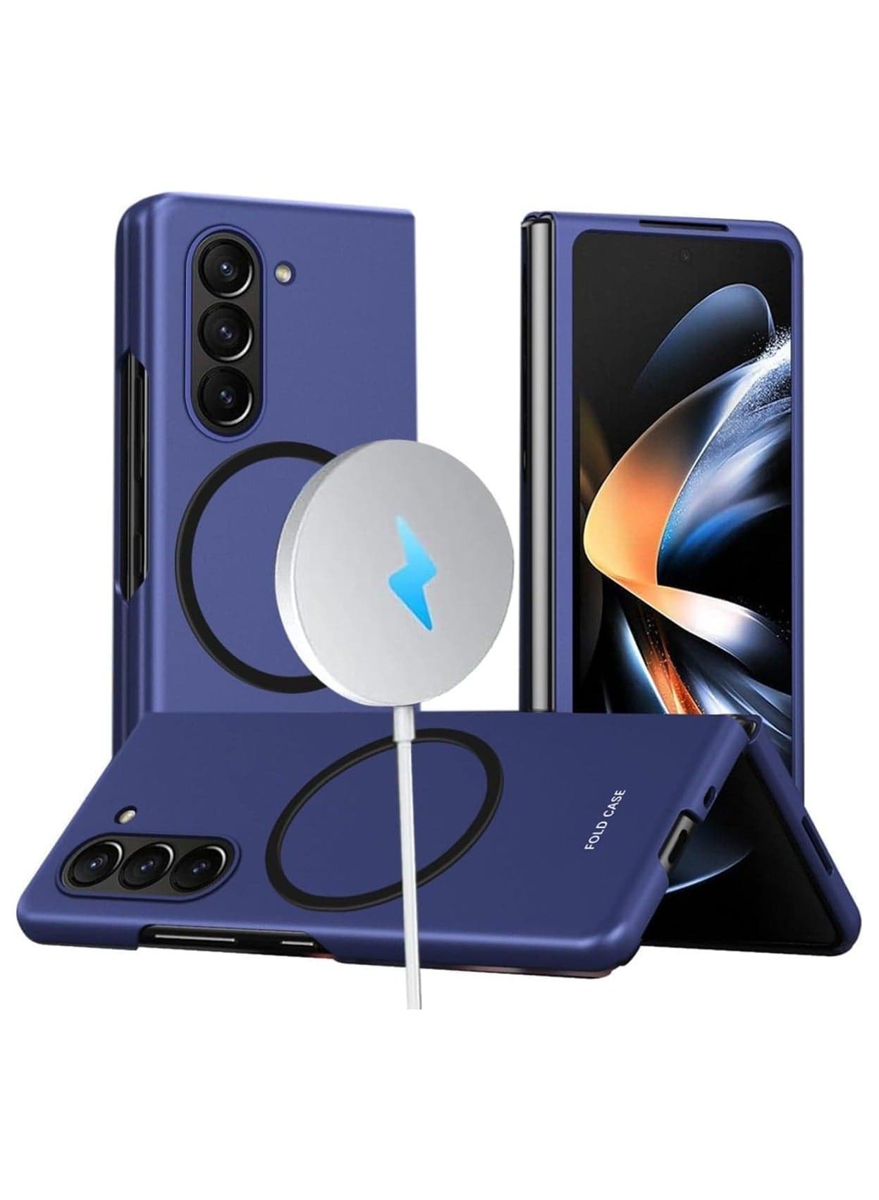 Magnetic Case Compatible with New Samsung Galaxy Z Fold 6 Case,Shockproof Protective Ultra-Thin Phone Case for Galaxy Z Fold 6 Phone Case