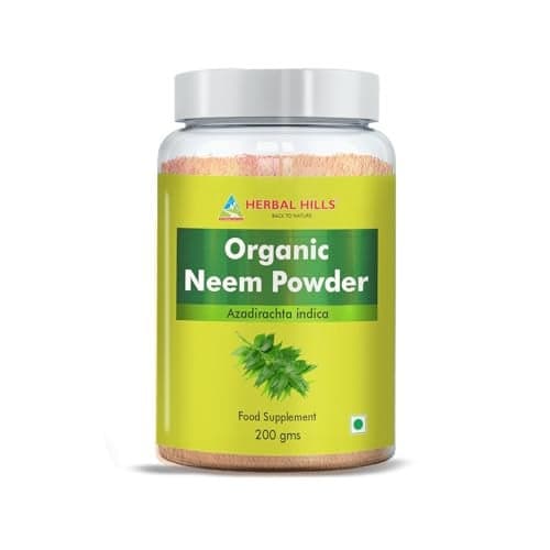 Herbal Hills Organic Neem Powder 200 Gram Pack of 1