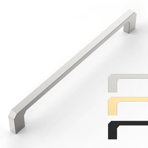 9BUILD 10 Pack 625 Inch Cabinet Pulls Brushed Satin Nickel Kitchen Cabinet Handles Cabinet Hardware Kitchen Handles for Cabinets Nickel Drawer Pulls Kitchen Pulls