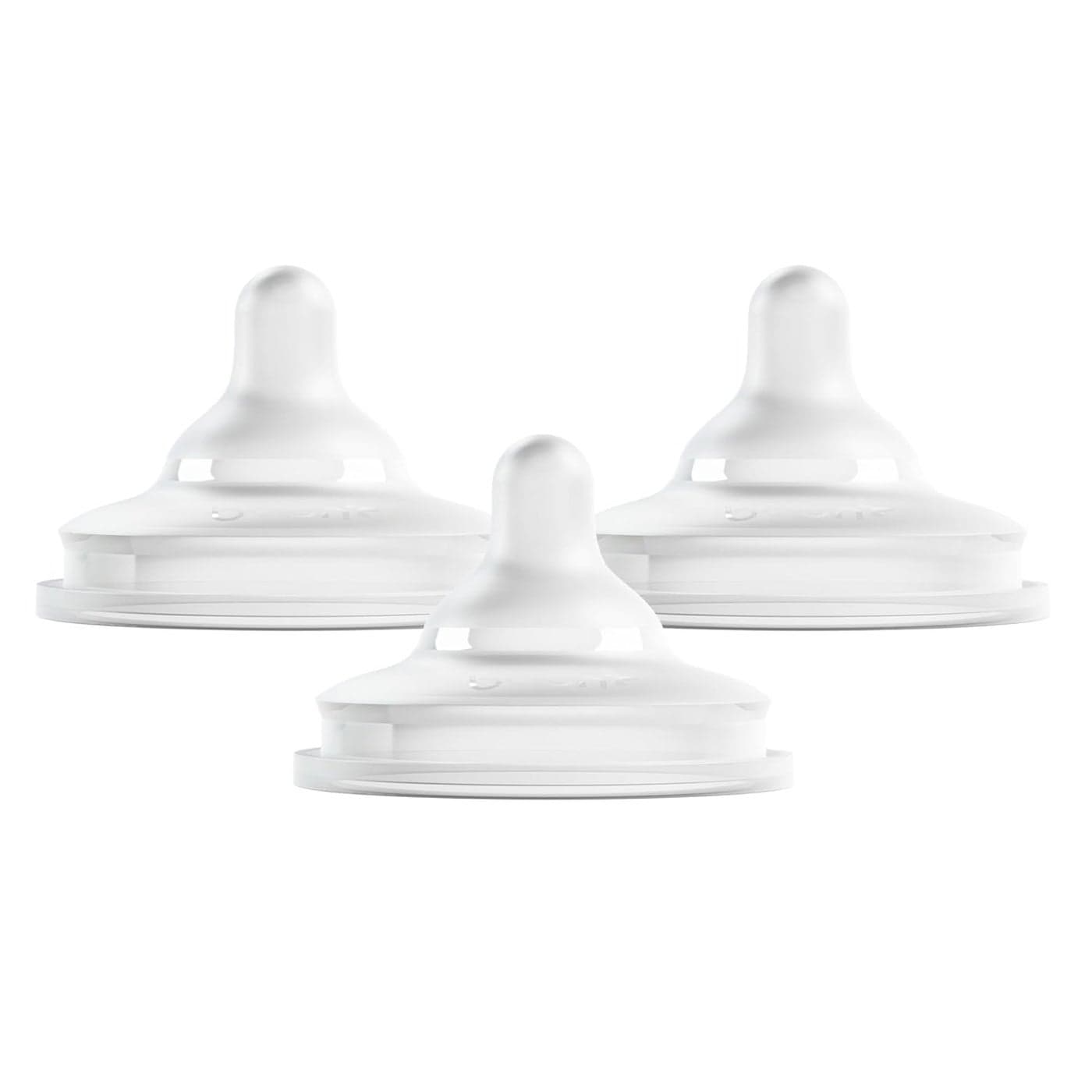 Boon Nursh Curve Silicone Baby Bottle Nipples Platinum FoodSafe Silicone Bottle Nipples Medium Flow Nipples for Baby Bottles Baby BottleFeeding Supplies 3 Count