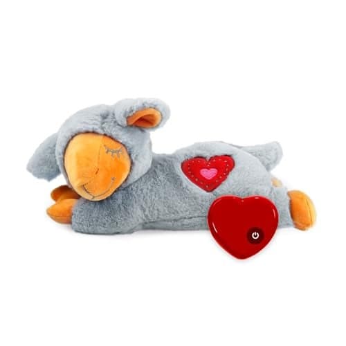 ALL FOR PAWS Heart Beat Dog Toy Puppy Sleeping Buddy Cuddle Toy Dog Soothing Plush Toy Crate Training Puppy Stuffed Animal Gift Toys for Your Furry Friend