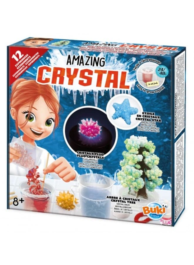Buki France Amazing Crystal Science Experiment Kit for Kids