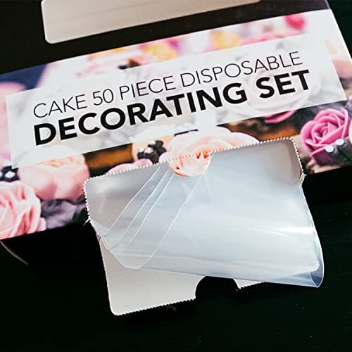 Oren Empower 50-Piece Disposable Cake Decorating Set | Heavy-Duty Icing Piping Bags for Baking, Frosting, Cupcake, Cookie & Pastry Decoration | Professional & Home Use | Easy-Grip Design