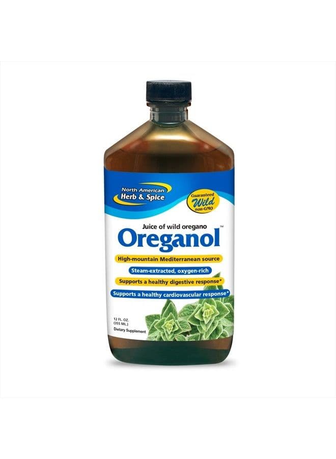 Oreganol P73 Juice - 12 fl oz, Pack of 5 - Wild Oregano Oil - Heart & Digestive Health - Kidney, Pancreas & Liver Support - Non-GMO - 865 Total Servings