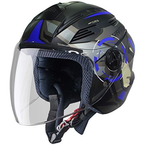 Steelbird SBA-6 7Wings Gravity Open Face ISI Certified ABS Helmet