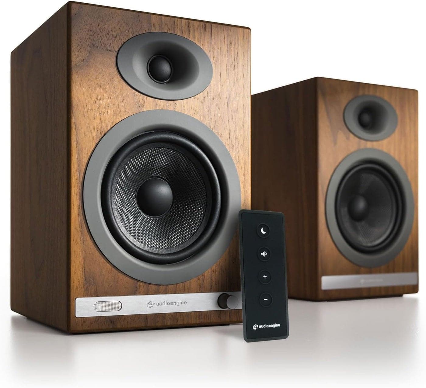 Audioengine HD5 Premium Powered Speakers | 150W Audiophile-Grade Bluetooth 5.0 with aptX HD | Built-in 24-Bit DAC | Real Wood Veneer | Bookshelf Speakers for Home Audio, Studios & Vinyl