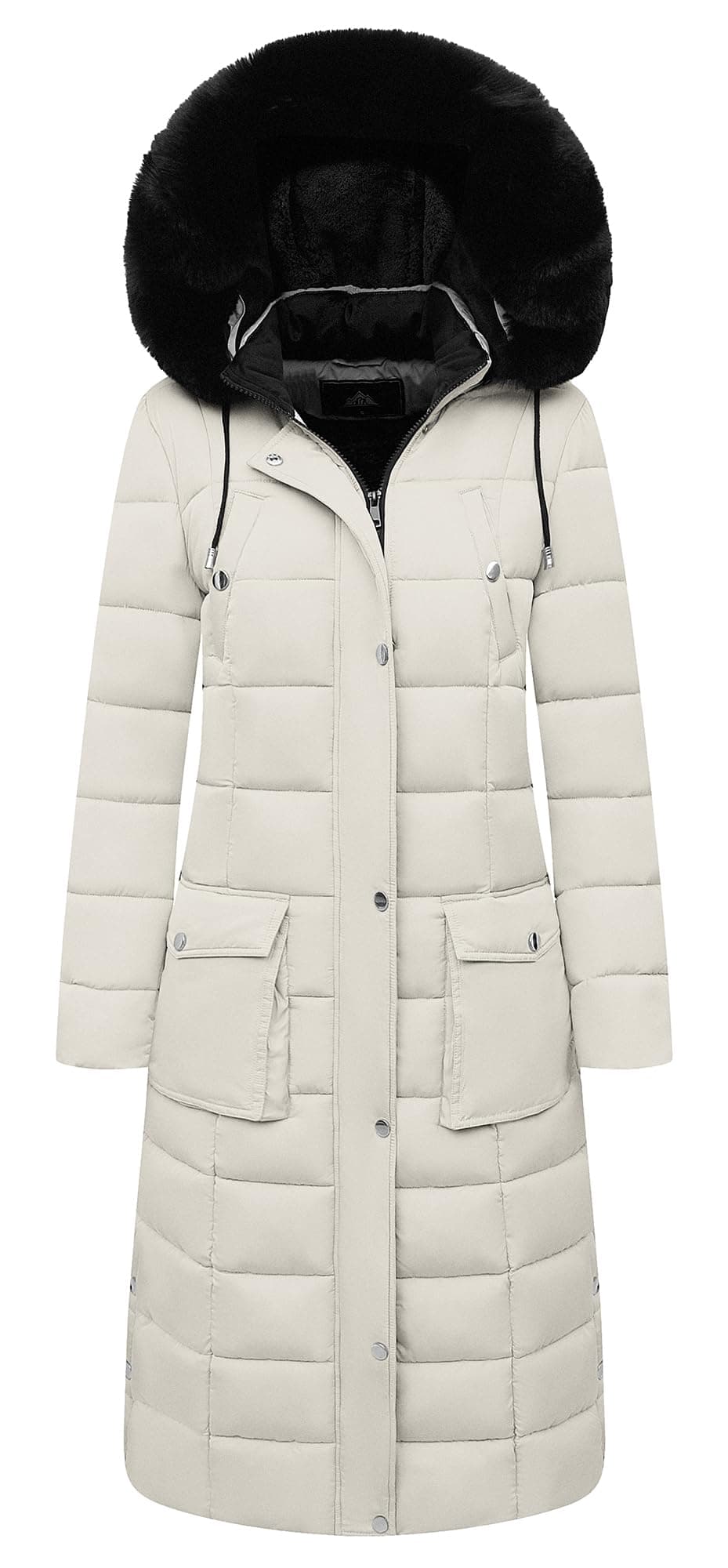 MOERDENG Women's Waterproof Long Winter Coat Thickened Down Alternative Jacket Warm Puffer Jacket Parka