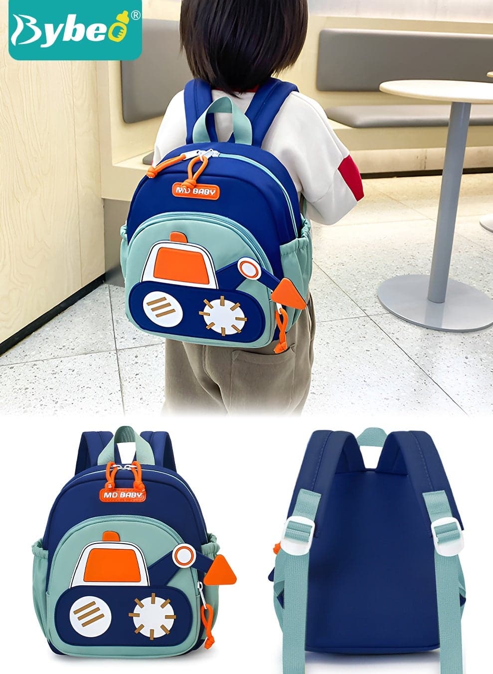 Kids Backpack, Toddler School Bag, Small Kids Daypack, Baby Preschool Bag, Cute Cartoon Travel Bag for Baby Boys and Girls, Perfect for Kindergarten, Travel, School
