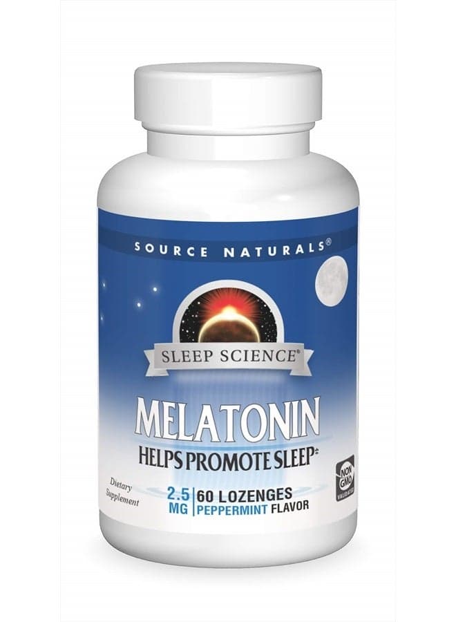 Melatonin, Helps Promote Sleep* 2.5 mg - 60 Peppermint Flavored Lozenges