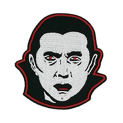 3.5" Count Dracula Embroidered Iron on sew on Patch Vampire Monster Munsters Bela Lugosi