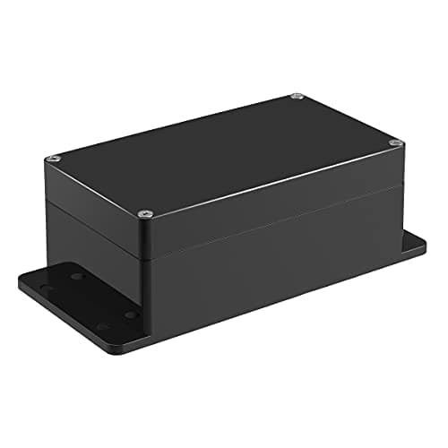 Pinfox Plastic Project Box ABS IP65 Electronic Enclosure Waterproof Junction Box with Fixed Ear 6.2" x 3.55" x 2.3"