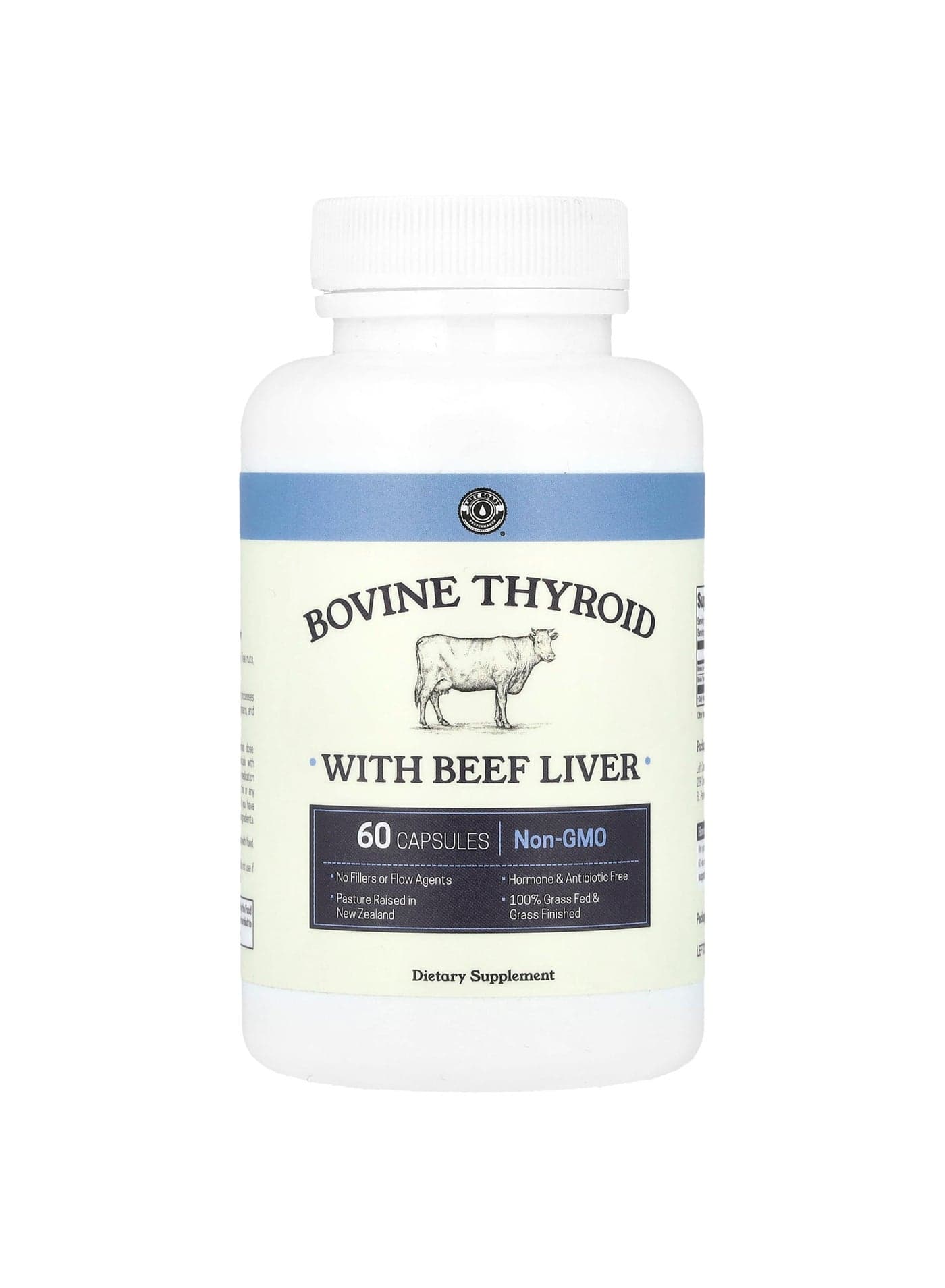 Bovine Thyroid with Beef Liver, 60 Capsules