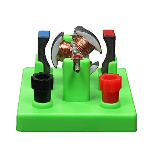 DIY DC Electrical Motor Assemble KIT STEM Science Lab Educational Physics Learning Experiment Toy for Kids Electrical Motor 1 Green