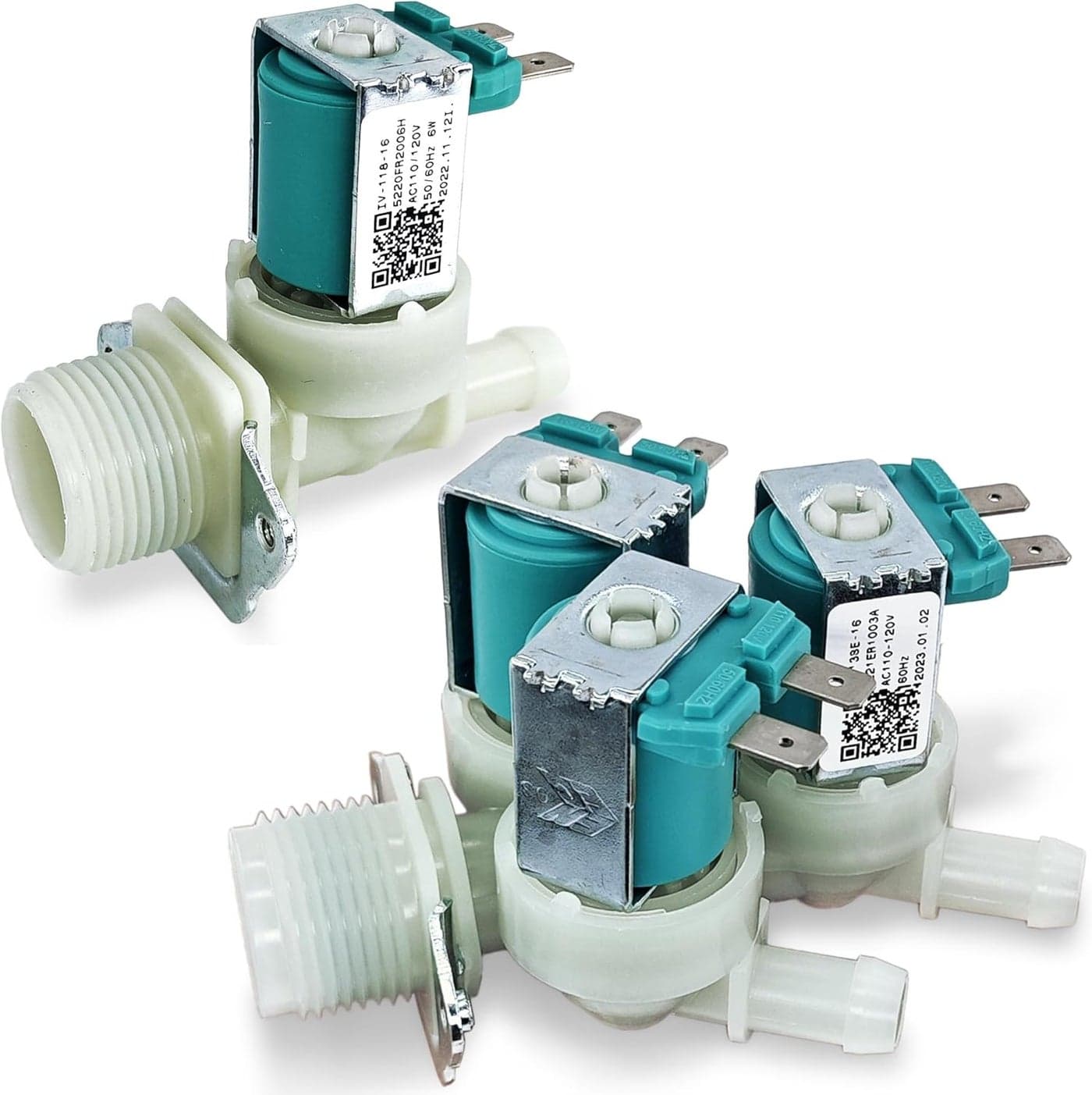 eHuangTools Washer Water Inlet Valve Set 5221ER1003A & 5220FR2006H Replacement Parts