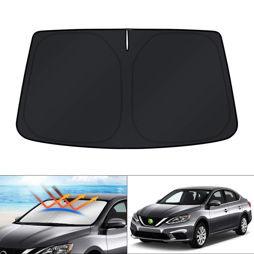 KUST Windshield Sun Shade for Nissan Sentra Accessories 20132019 Window Shade Sun Visor Protector Foldable Blocks UV Rays Keep Your Car Cooler