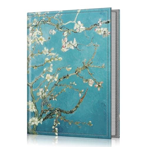 Fintie Photo Album 4x6 Photos - 52 Pockets Small Mini Capacity Premium Vegan Leather Cover, Portable Wallet Albums for Family Wedding Boys Girls, Blossom