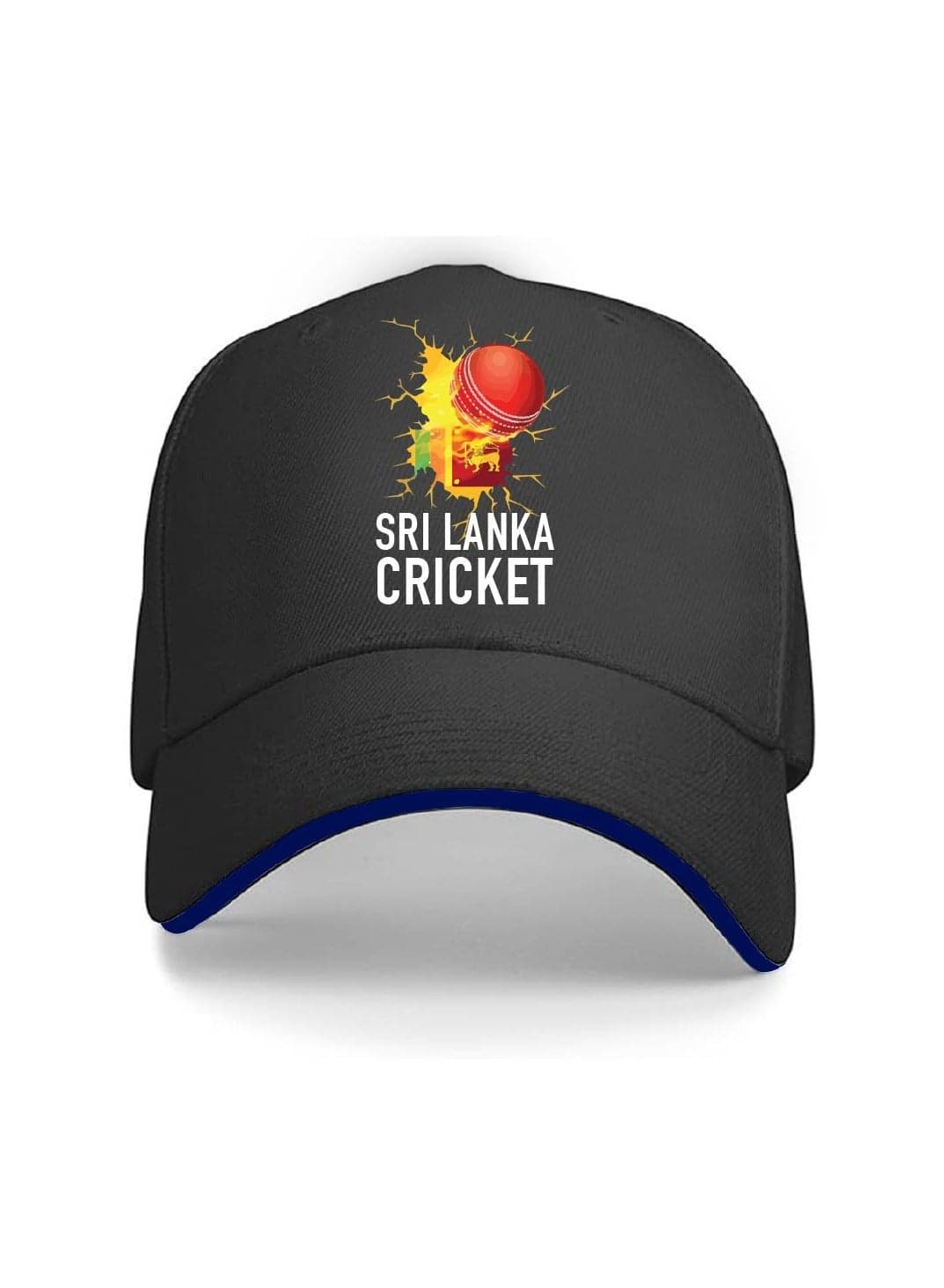 Sri Lanka Sports Fans Cricket Cap - Metal Adjustable Buckle Closure Cap for Men and Women - Sri Lanka Sports Cricket Caps for Fans - Unisex Cricket Cap for Sports Matches - Ideal for Everyday Wear