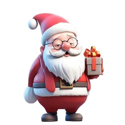 Deep Print Mart Santa Claus Fridge Magnet - Christmas Gift, Christmas Decor Size 3 X 4 inch (Multi 08)
