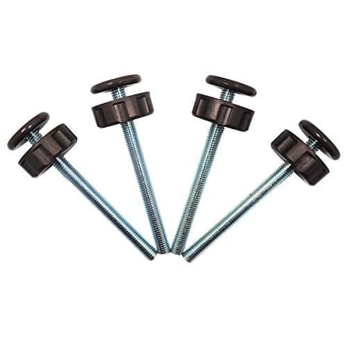 Baby Gate Guru Extra Long M10 (10mm) Spindle Rods for Pressure Mounted Baby and Pet Safety Gates 4 Pack Replacement Set (10mm, Bronze)