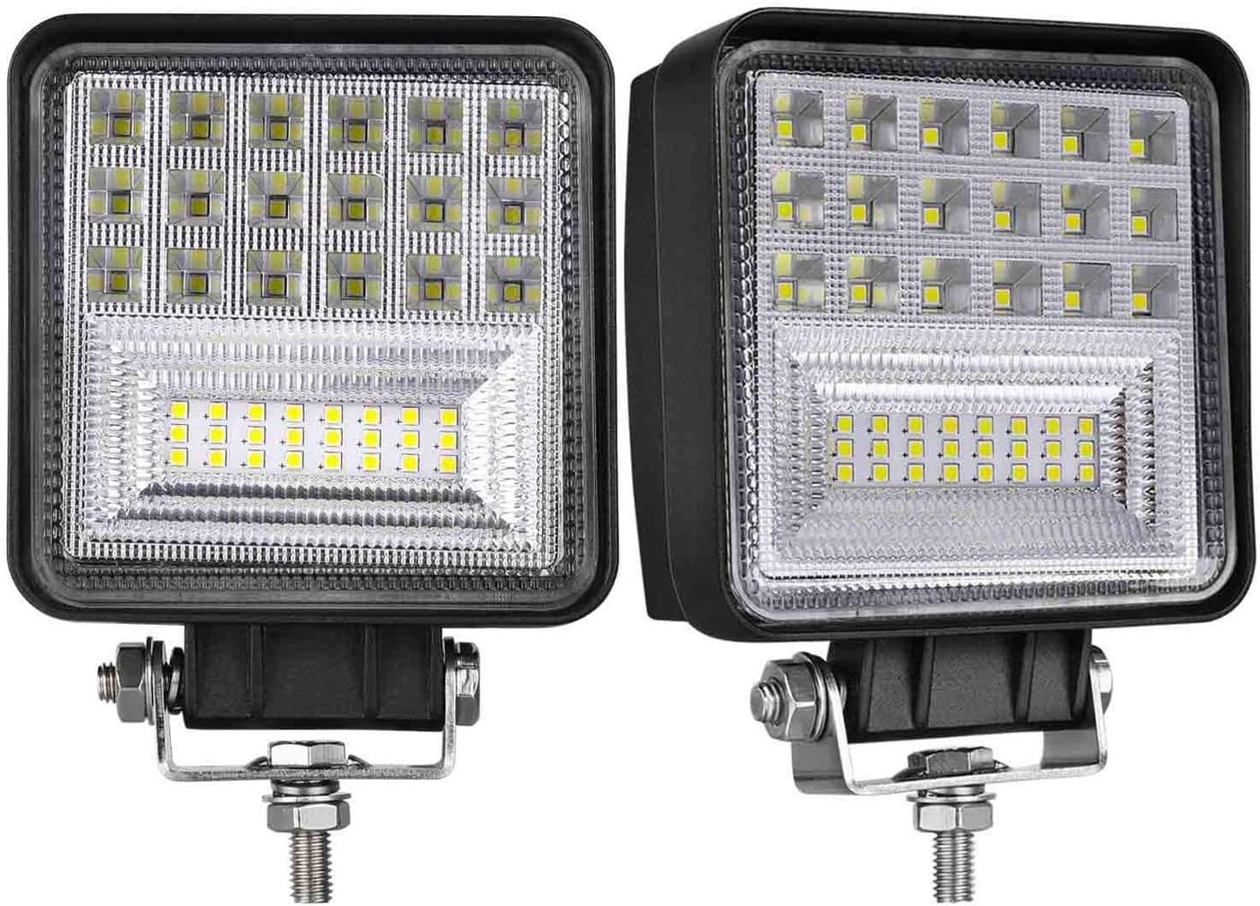 Muto-Beam LED Light Bar - 4'' Square Combo Light with 252W and 25,200 Lumens