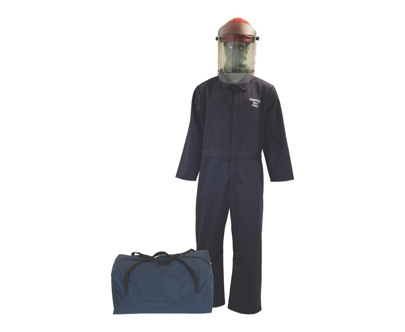 OBERON Arc Flash Coverall Kit – 12 CAL - Includes Hard Cap, Face Shield, Balaclava, Coveralls and Storage Bag - TCG2P SERIES