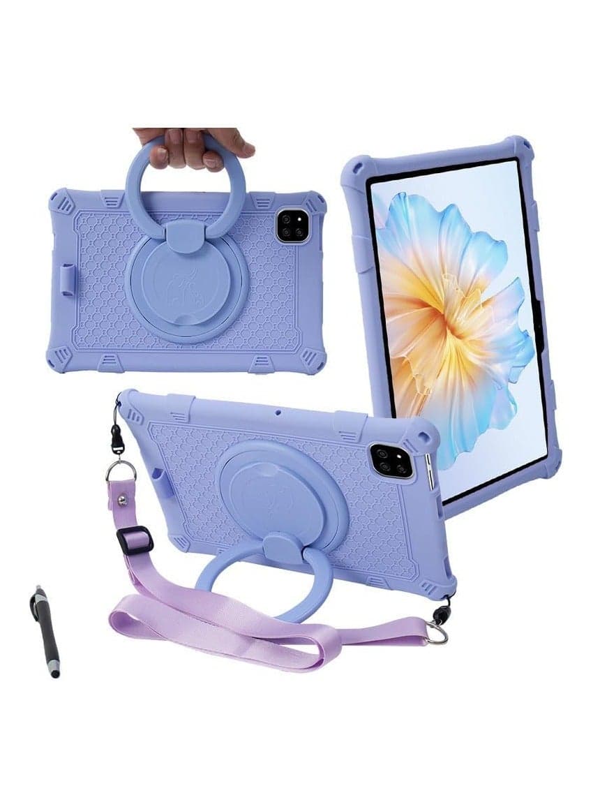 Compatible case for ALLDOCUBE iPlay 60 11 inch, kid-friendly silicone stand tablet case with handle stand, shoulder strap and stylus