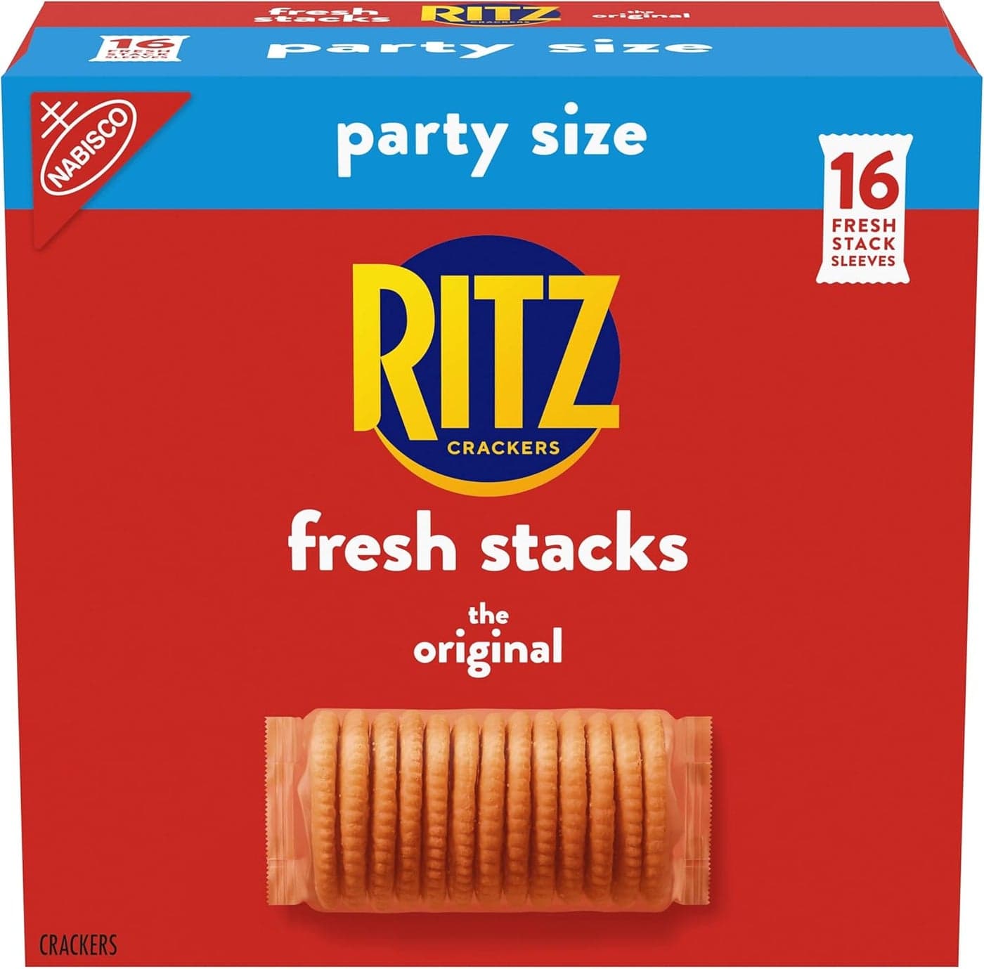 RITZ Fresh Stacks Original Crackers, Party Size, 23.7 oz with 16 Multi Snack Packs