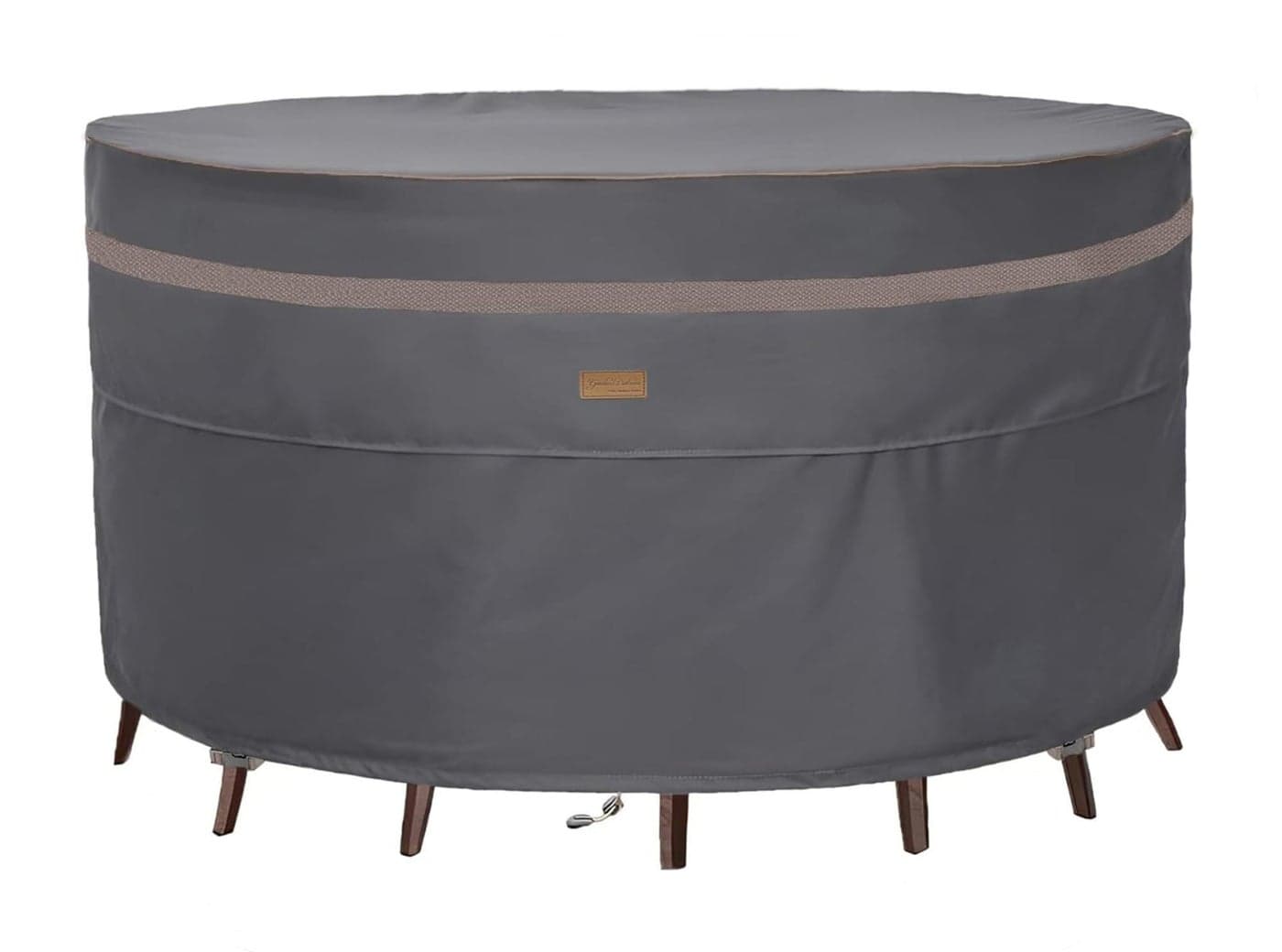 Garden Balsam Fire Pit Cover Waterproof Heavy Duty Fade Resistant Outdoor Firepit Covers Round Fits 4447 inch Fire Pit Table Cover 48 Dia x 28 H Dark Grey