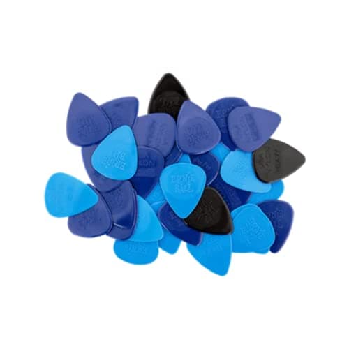 Ernie Ball Nylon Guitar Picks, Mixed Thin/Medium/Heavy, 50-pack (P09133)