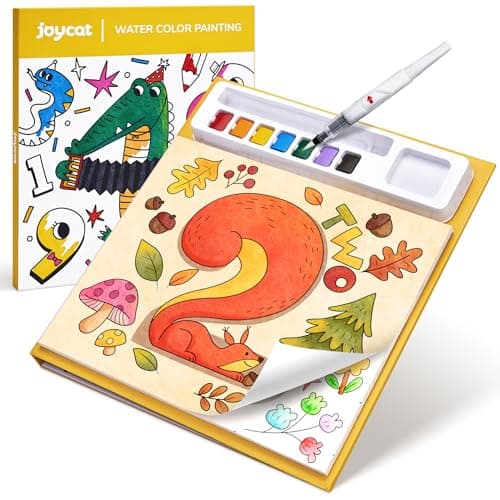 JoyCat Paint with Water Coloring Books for Toddlers Watercolor Painting Sets for Kids Ages 35 48 Arts and Crafts Drawing Activities Toy Birthday Gifts for Boys Girls Numbers