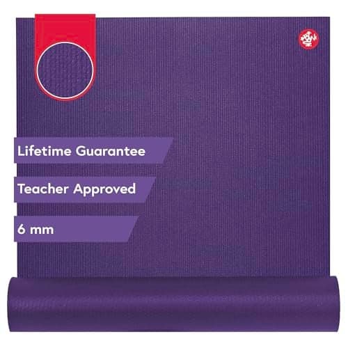 Manduka PRO Yoga Mat – Premium 6mm Thick Mat, High Performance Grip, Support and Stability in Yoga, Pilates, Gym, FitnessStandard, 71 Inches, Purple Color