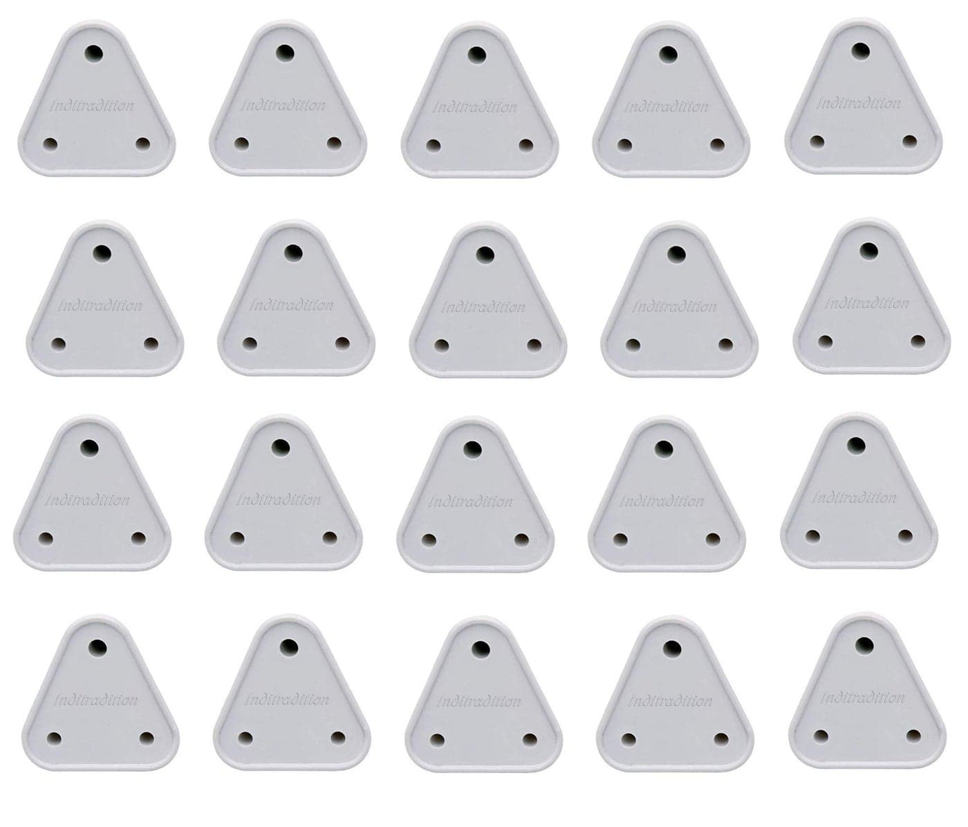 Inditradition Baby Safety Electrical Socket Cover Guards, for 5 amp Sockets, White (Pack of 20)