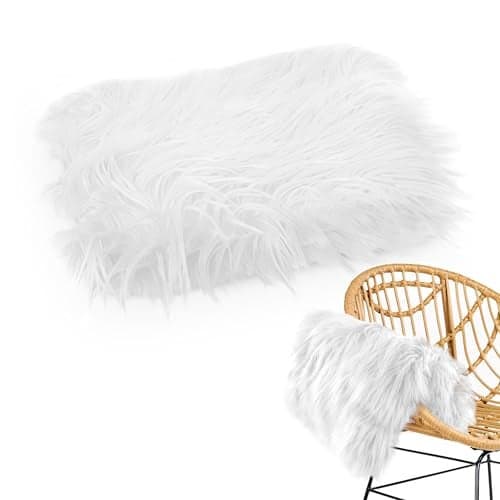 Baby Photo Shoot Props White Fur Blanket White Baby Blanket for Baby Girl Photoshoot Props Baby Boy Shower Photo Props Newborn Boy Photo Accessories Faux Fur Blanket Baby Photoshoot Props Babyfur