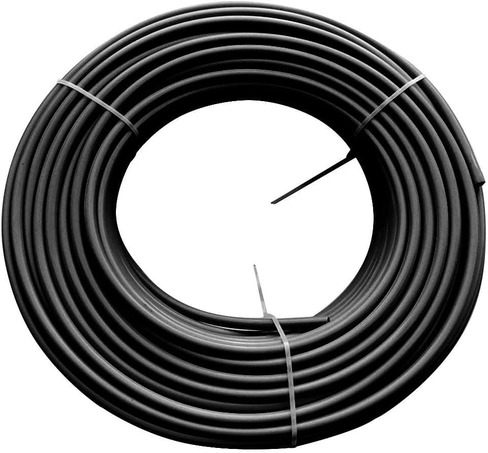 Beduan Pneumatic Nylon Tube 1/4"OD SAEJ844 Air Line Hose (32.8ft, Black)