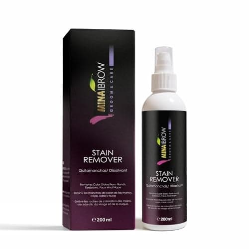 Mina Henna Tint Stain Remover Softly removes hair color from the scalp skin around from the eyebrows hair beard and mustache quickly and gently 200ml colorfix hair color remover
