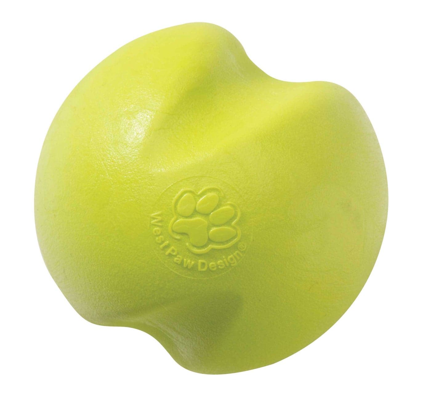 WEST PAW Zogoflex Jive Ball Dog Chew Toy – Bouncing Toys for Dogs, Fetch, Catch, Chewing, Play – Floatable, Recyclable Balls – Latex-Free, Non-Toxic, Dishwasher Safe Dog Toy, Small 2.5", Granny Smith