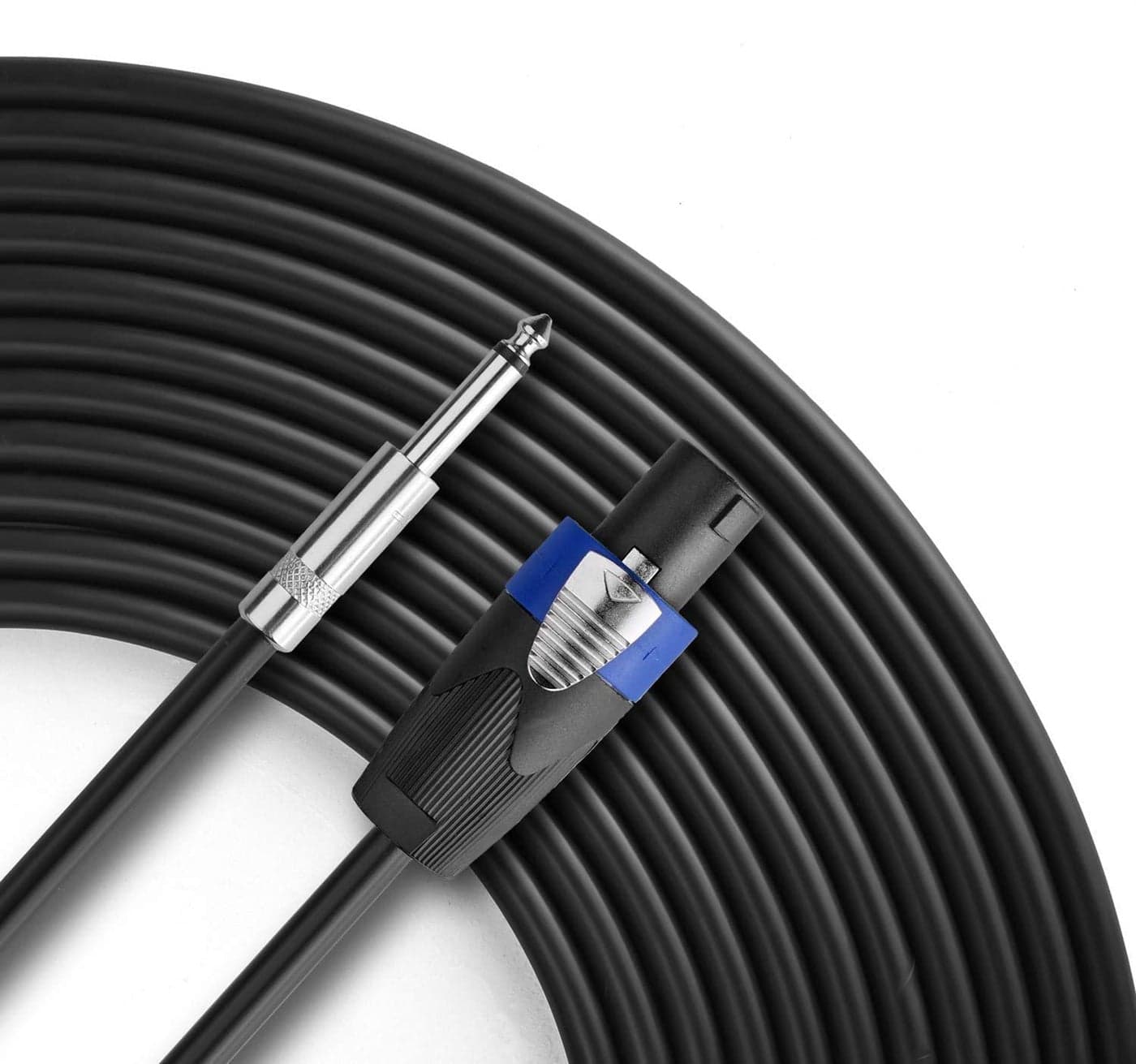 Yoico Pro 10 Feet Speakon to 1/4 Speaker Cable - 10 ft 12 Gauge Speakon to 1/4 Male Inch Audio Amplifier Connection Heavy Duty Cord - Single