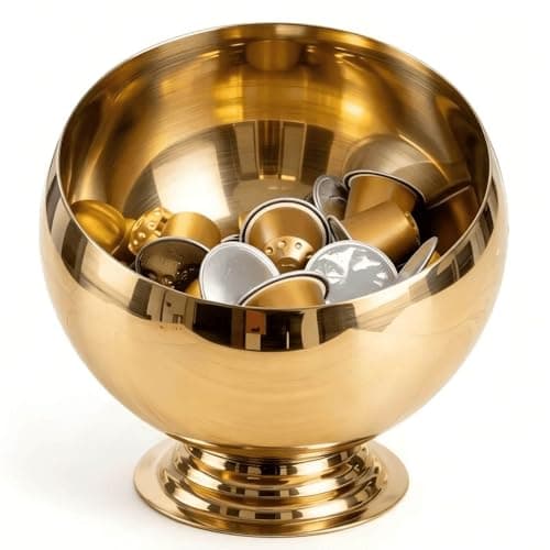 VAWNKUKN Coffee Pod Holder-Coffee Pod Storage-K Cup Holder-Espresso Pod Holder-Coffee Pod Organizer(GOLD