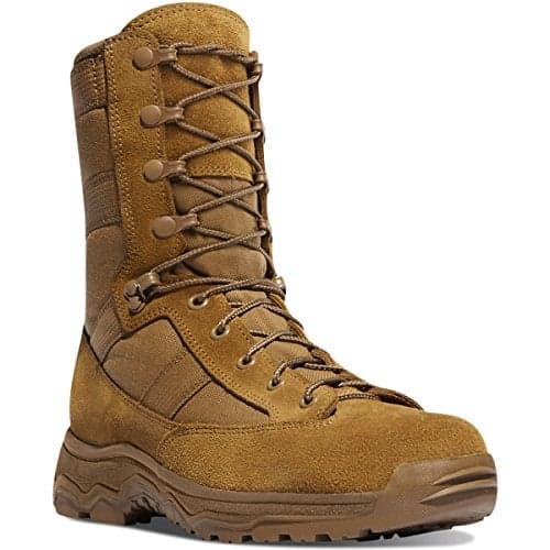 Danner Reckoning STF 8" Military Boots for Men - Durable Rough-Out Leather & 1000D Nylon with Breathable Mesh Lining & All-Terrain Traction Outsole, Coyote - 11 D