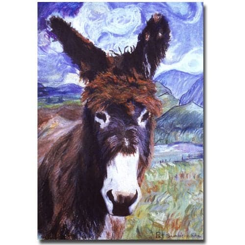 Trademark Art Carrot Top Canvas Art by Pat Saunders White, 16 by 32-Inch
