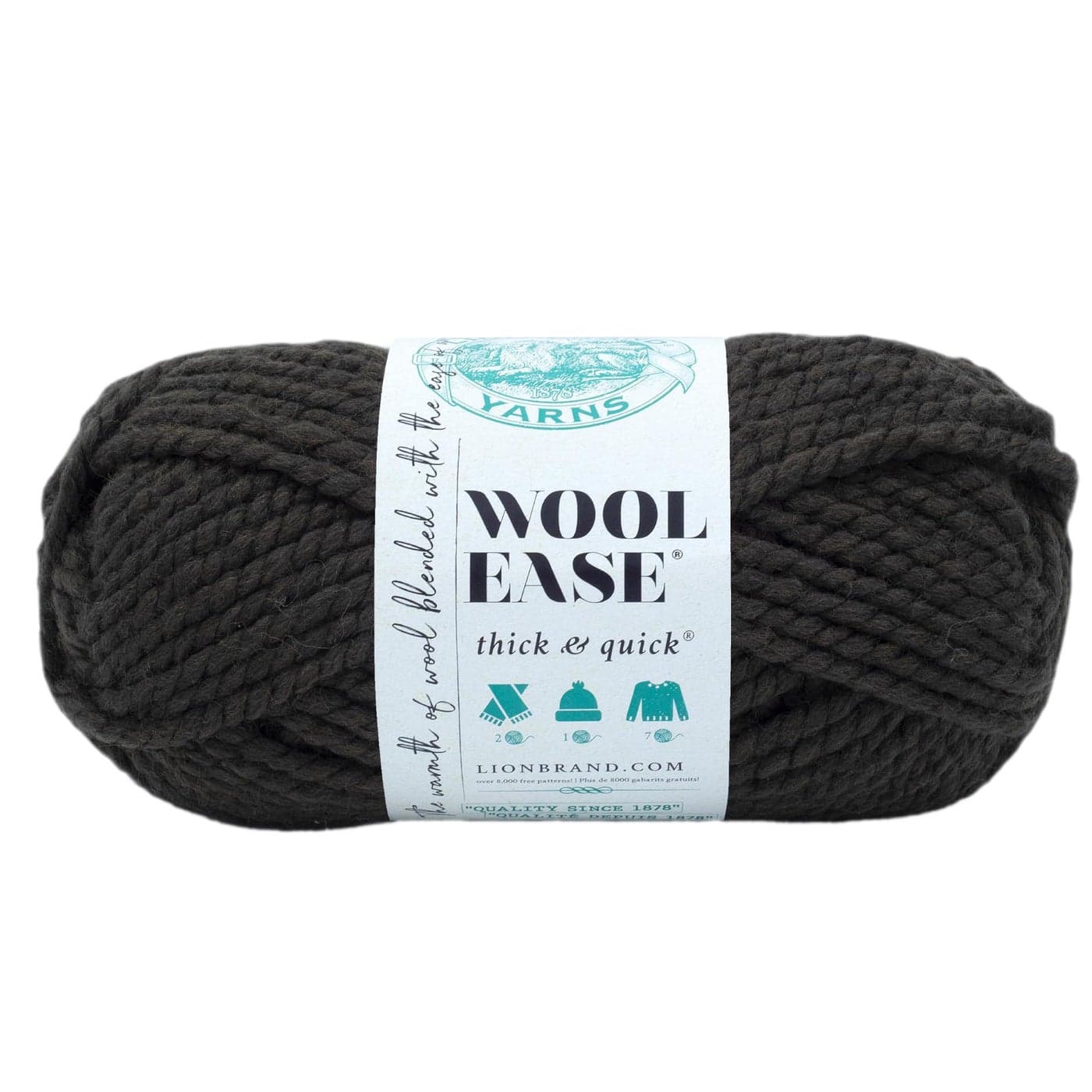 Lion Brand Yarn Company Yarn Acrylic Black Walnut