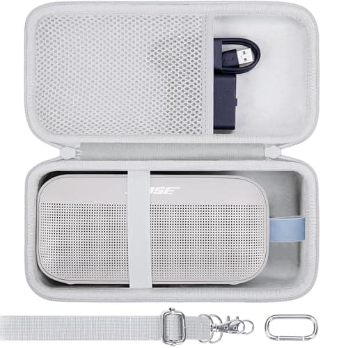 co2CREA Hard Travel Case Replacement for Bose New SoundLink Flex 2nd Gen/Bose SoundLink Flex Bluetooth Portable Speaker (Fog Grey Case)