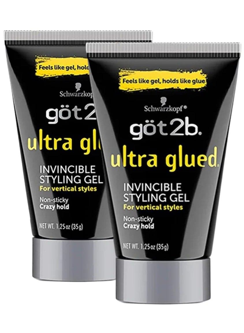 (Pack of 2) Ultra Glued Invincible Styling Gel, 2x1.25 oz